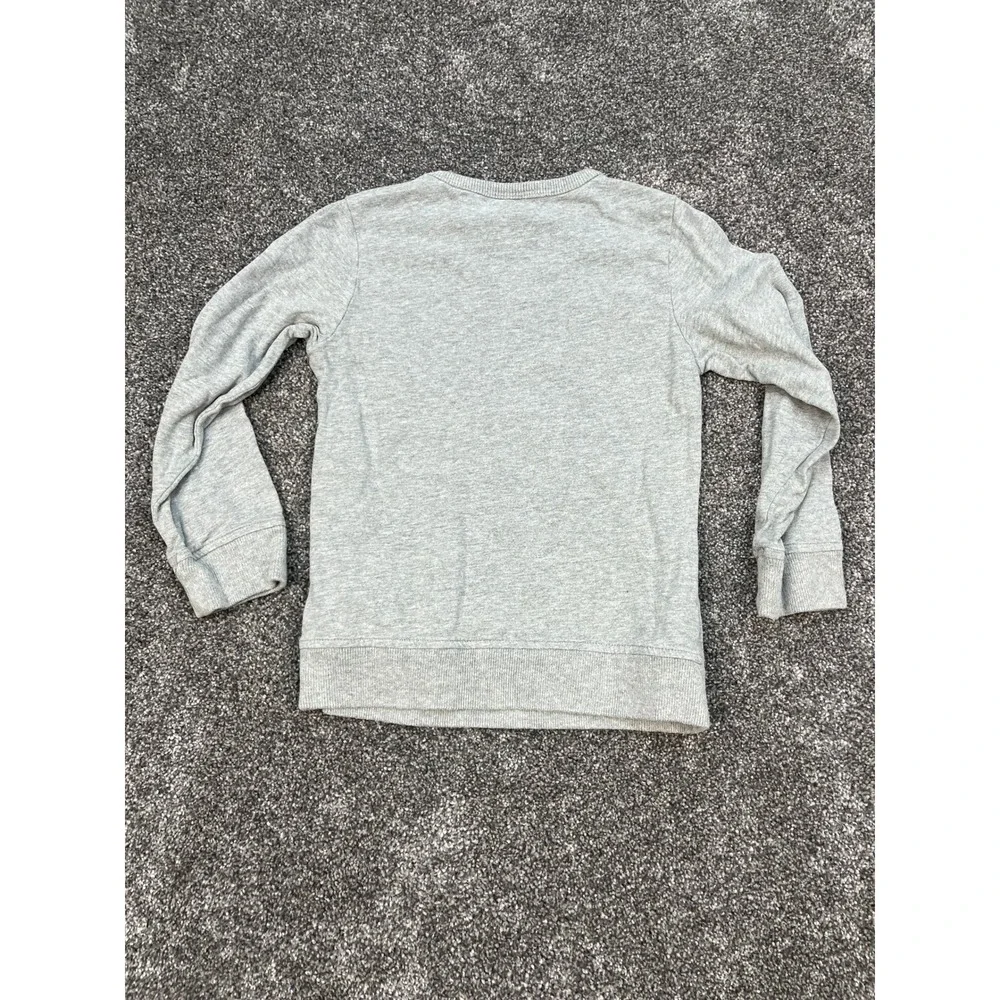 Mini Boden‎ Grey Reindeer Embroidered Ornaments Christmas Sweatshirt Kid's 4-5Y